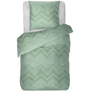 BestLivings Bettwäsche Renforce 80x80cm / 135x200cm ZickZack Mint