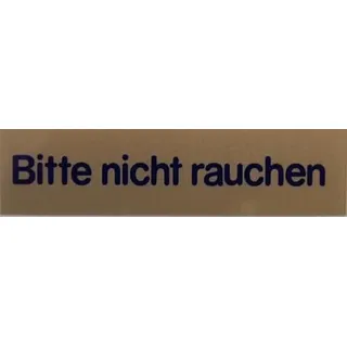 Wortschild Bitte nicht rauchen