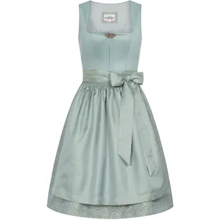 Dirndl NÜBLER "Dirndl Mini Gerlinde", Damen, Gr. 36, EURO, blau, Obermaterial: 100% Polyester PES., Kleider Dirndl