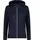 Woman Jacket FIX Hood b blue-bianco 43NM 38