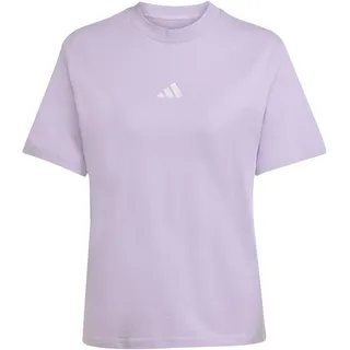 adidas Damen Essentials 3-Stripes Cotton T-Shirt, Powder Plum/White, L
