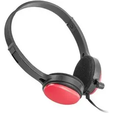 Bild von USL-1221 & Headset Kabelgebunden Kopfband Schwarz, Rot