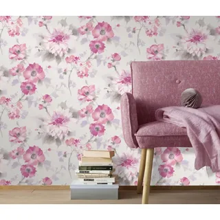 Fashion for walls Vliestapete Fashion for Walls 0,32 x 10 m 10 m rosa/weiß