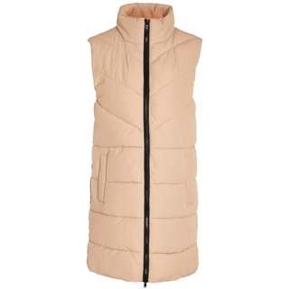 Noisy may Damen Winter Weste NMDALCON Lange wattierte Puffer Stepp Jacke mit Zip ohne Ärmel