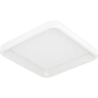 EGLO connect.z Smart-Home LED Deckenleuchte Loretello-Z, Deckenlampe dimmbar, ZigBee, Matter, App und Sprachsteuerung Alexa, warmweiß-kaltweiß, RGB, weiß, 35x35 cm