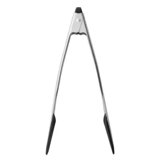 Brabantia Profile Silikon Küchenzange, Hochwertige Lebensmittelzange mit Edelstahl-Griffen, Maße (H x B x T): 32 x 6,5 x 3 cm