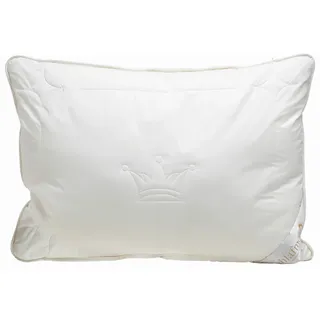 Schlafmond Kissen , Creme , Naturmaterialien , Füllung: Faserbällchen , 70x90 cm , Textiles Vertrauen - Oeko-Tex®, Made in Germany , für Hausstauballergiker geeignet, temperaturausgleichend, feuchtigkeitsregulierend, strapazierfähig, antibakteriell , Heimtextilien, Kopfpolster & Bettdecken, Kopfkissen, Kopfpolster