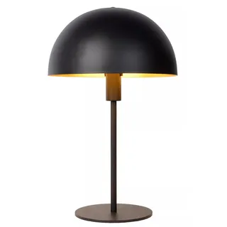Tischlampe Nachttisch Schwarz rund Ø40 cm E14 Industrial Tischleuchte Wohnzimmer