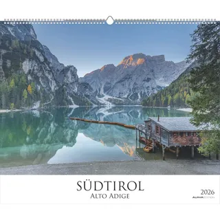 ALPHA EDITION GmbH & Co. KG ALPHA EDITION – Südtirol 2026 – Bildkalender 60×50 cm im Querformat mit 12 Monatsmotiven, Landschaftskalender & Wandplaner, hochwertige Alpenfotografie, FSC-zertifiziert, für Natur- & Bergliebhaber