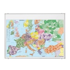 FRANKEN Europakarte Metall, beschichtet