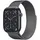 Watch Series 11 GPS + Cellular 46 mm Titangehäuse grau Milanaise Loop grau S/M