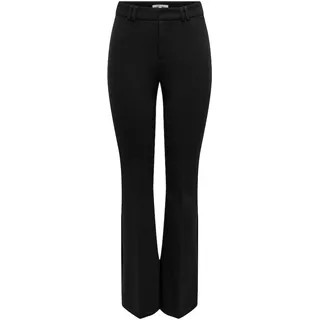 ONLY Damen ONLPEACH MW Flared Pant TLR NOOS Hose, Black, 32/32