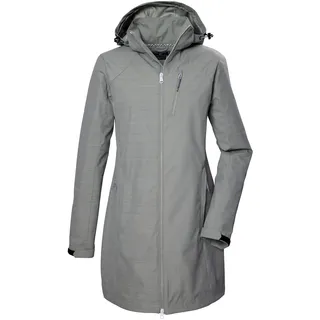 KILLTEC Damen Softshellparka/Softshelljacke mit abzippbarer Kapuze KOS 57 WMN SFTSHLL PRK, helloliv, 38,