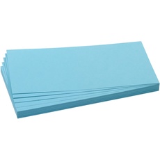 Bild von Moderationskarten blau 9,5 x 20,5 cm