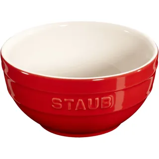 Staub Ceramique Schüssel 12 cm, rund, Kirsch-Rot, Keramik
