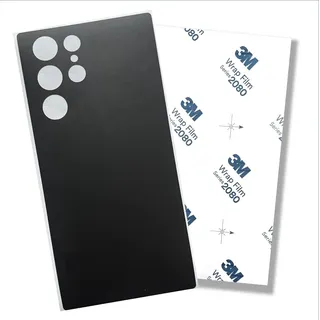 TF Skins passend für Samsung Galaxy S22 Ultra Skin Schutzfolie für die Rückseite in edler Optik Schutz vor Kratzern (Matt Schwarz)