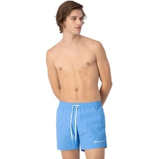 Champion Herren Legacy Beachshorts Ac Small Logo Badehose, hellblau, Medium