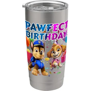 Offizielles Paw Patrol Skye and Chase Perfect Birthday Doppelwandiger Edelstahl-Thermobecher