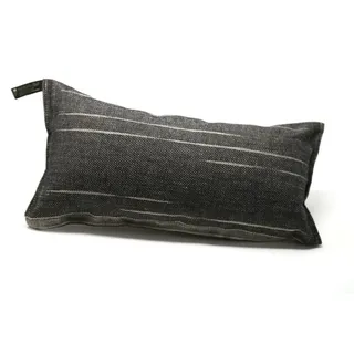 Jokipiin | 1 Saunakissen Lieblingskissen Reisekissen | Design: Tiina | Maße: 40 x 22 cm, Leinen/Baumwolle | schadstofffrei, Ökotex 100 | hergestellt in Finnland (schwarz/Natur)