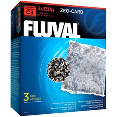 Fluval C3 Zeo Carb für mechanische Filtration, 390g, 3er Pack