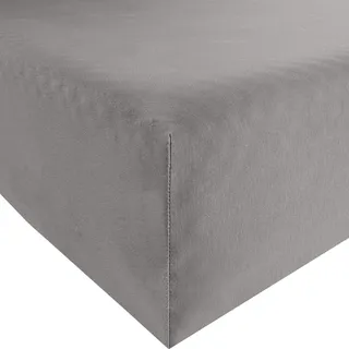 Formesse Spannbettlaken Bella Donna Single-Jersey grau Größe 120x200 cm - 130x220 cm