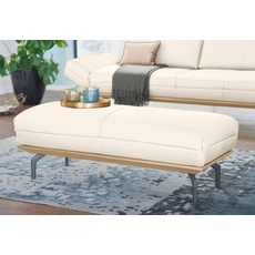 Bild sofa Polsterhocker »hs.40«, in 2 Bezugsqualitäten, Holzrahmen in Eiche Natur oder Nussbaum weiß