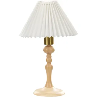 Beliani Tischlampe Eichenholz Hellbraun 1 St.