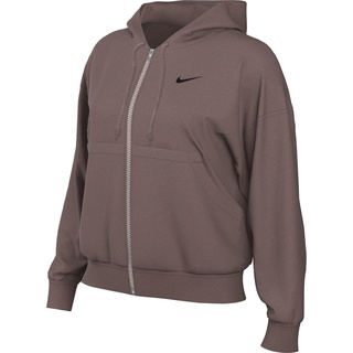 Nike Damen Phnx Fz Os Fleecejacke, Smokey Mauve/Black, S