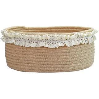 Dermalyx Traumkörbe Für Geschenke Kleiner Brauner Aufbewahrungskorb Für Regale Dekorativer Jute Geflochtener Korb Für Kinderzimmer Babyfeier Weihnachten Familien