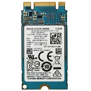 Lenovo Toshiba - SSD - 512 GB - PCIe 3.0 x2 (NVMe) - FRU