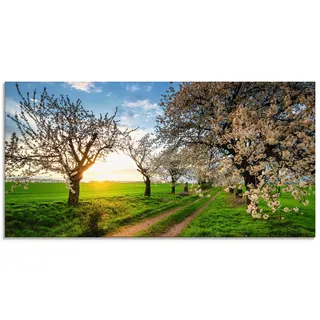 Artland Glasbild »Kirschallee« Felder 1 Stk. tlg. in verschiedenen Größen, grün