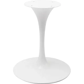 Kare Design Tischgestell Invitation, Weiß, Mix & Match, modernes Design,Variabel, Individuell, Platzsparend, Rund, Tischkombination, Büro, Esszimmer, Stahl, D60 cm