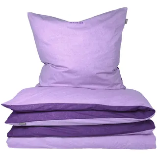 Doubleface Renforcé helllila/lila 135 x 200 cm + 80 x 80 cm