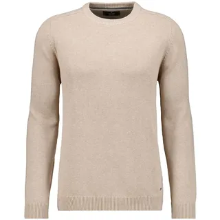 Rundhalspullover RAGMAN, Herren, Gr. 54, beige, Strick, 100% Baumwolle, Rundhals, Pullover Rundhalspullover