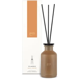 ipuro - Classic Raumduft VITALITÉ - 240ml | Raumerfrischer mit Rosmarin & Ingwer, Zedernholz & Patchouli - Duft | Diffuser mit Stäbchen | Belebender Lufterfrischer für die Wohnung