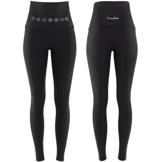 Winshape Functional Comfort Tights Hwl112c “high Waist” Mit 7 Chakras-applikation Leggings, Schwarz, XL