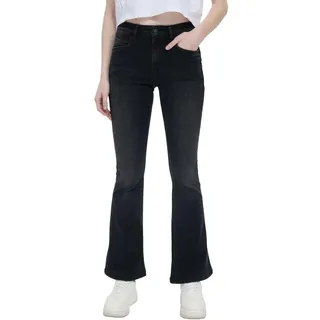 LTB Damen Jeans Novi - High Waist - Flared Fit - Schwarz W27-W34 Stretch, Größe:27W / 30L, Farbe:15193-55201 Oriane Wash