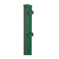 Vierkant-Zaunpfosten für Doppelstabmattenzaun  6 cm x 4 cm x 160 cm Grün