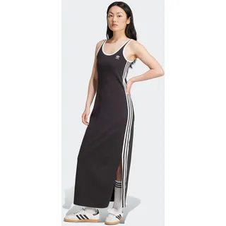adidas Shirtkleid Maxi Schwarz/Weiß 36