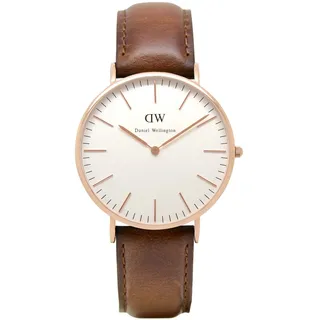 Daniel Wellington 0106DW St. Mawes Rose Gold Herrenuhr - Braun