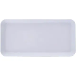 Küchentablett Serviertablett Servierbrett rechteckig weiß 29,5x15 cm