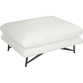 Calia Italia Hocker Cezanne Leder 90 x 42 x 70 cm Weiß