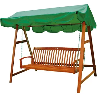 Garden Pleasure Hollywoodschaukel Braun/Grün 3-Sitzer