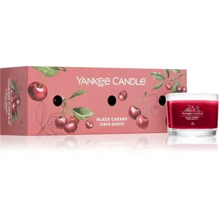 Yankee Candle Black Cherry Votivkerze 3 x 37 g