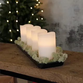 LED-Wachskerzen 'May', 4er Set