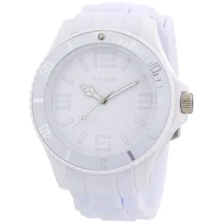 Oozoo Herren-Armbanduhr XL Analog Silikon C4341 total White