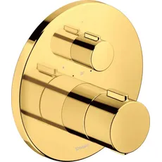 Bild von Thermostatarmatur, Thermostat Unterputz, 1 Verbraucher, Rund, TH42000160, Farbe: Gold Poliert