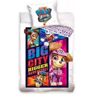 Carbotex Bettbezug Bettwäsche Set Paw Patrol Movie 140x200 - Bunt