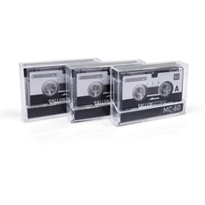 GALLUNOPTIMAL MC60 Mikrokassette – für Diktiergeräte – 3er Pack – Kassette für Diktiergerät – Microcassette – Audio Cassette