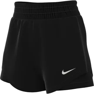 Nike Dri-FIT One High-Waist 3" 2in1 Shorts Damen 010 black/reflective silv M